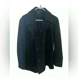 marc by marc jacobs Peacock Coat Dark Academia Size M Button Minimalist Preppy